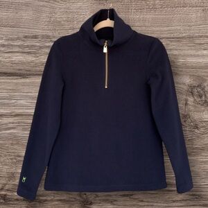 Dudley Stephens Manchester Pullover Navy Blue Vello Fleece Small